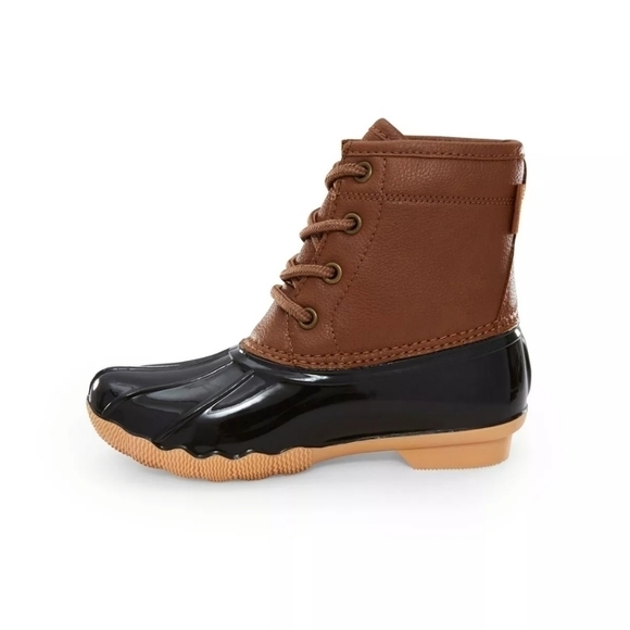 LITTLE Girls & Boys Maplewood Casual Duck Tan Boot Size 12 - Picture 6 of 9